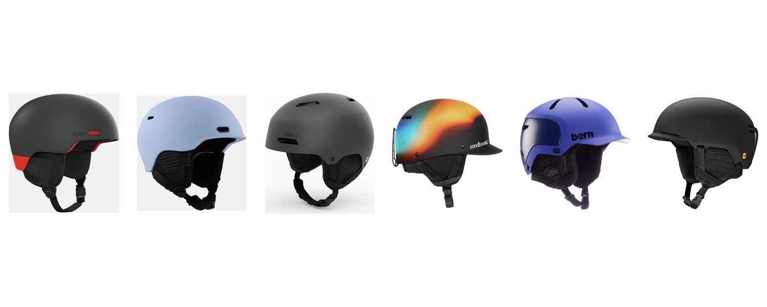 Product lineup: Anon Windham WaveCel, Anon Oslo WaveCel, Giro Ledge MIPS, Sandbox Classic 2.0, Bern Watts 2.0 MIPS, Smith Scout MIPS
