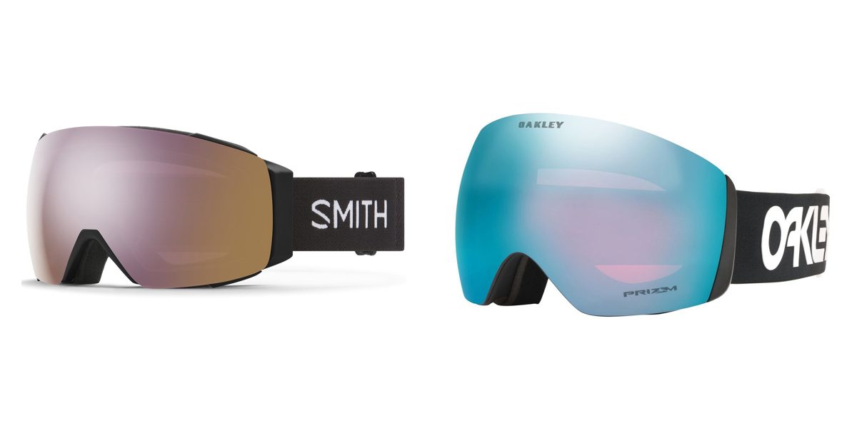 Smith I/O MAG and Oakley Flight Deck goggles