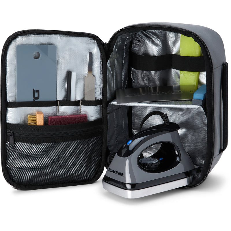 Dakine Super Tune Kit zippered case with iron, wax, and tuning tools