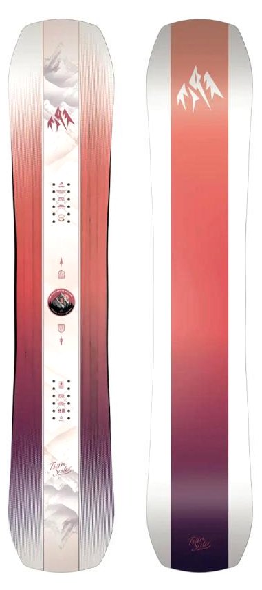 Jones Twin Sister women's snowboard, topsheet and base