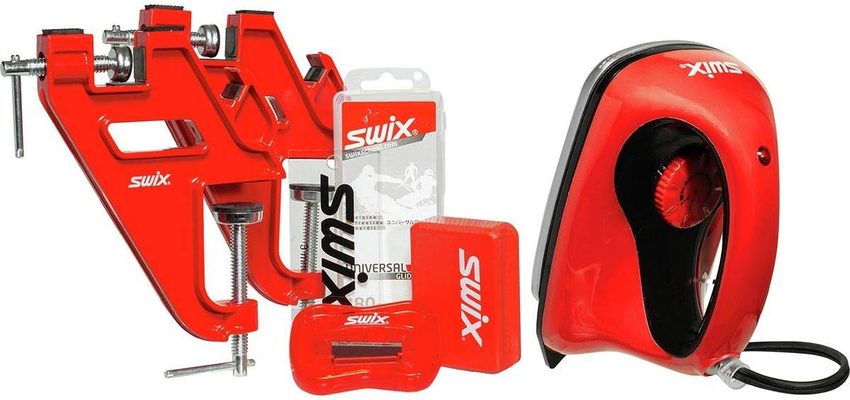 Swix Ultimate Alpine Tool and Wax Kit with T75 iron, wax, scraper, brush, and edge tuner