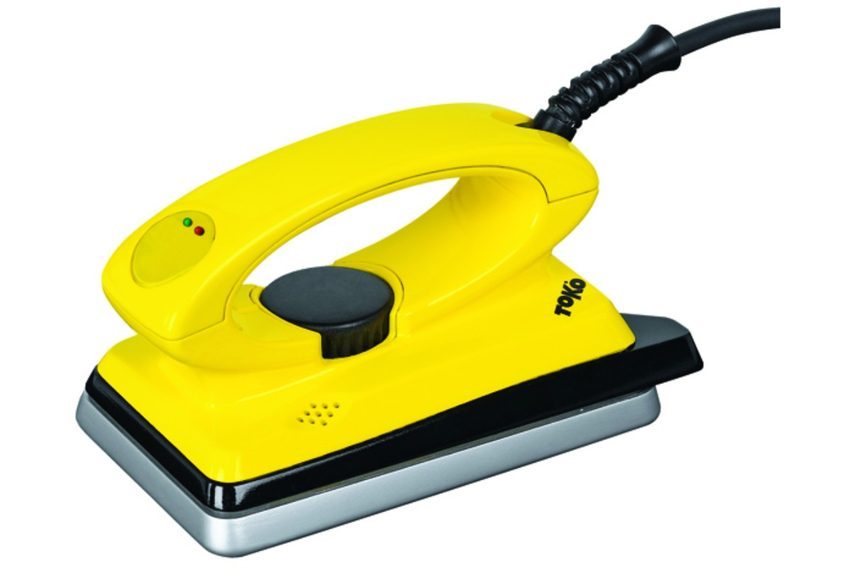 Toko T8 waxing iron with yellow body and cast aluminum soleplate