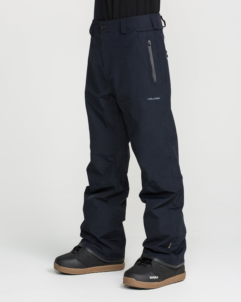 Volcom L Gore-Tex snowboard pant in black, front view