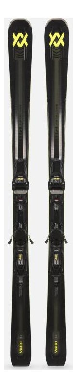 Völkl Peregrine 82 skis with Lowride bindings, top view